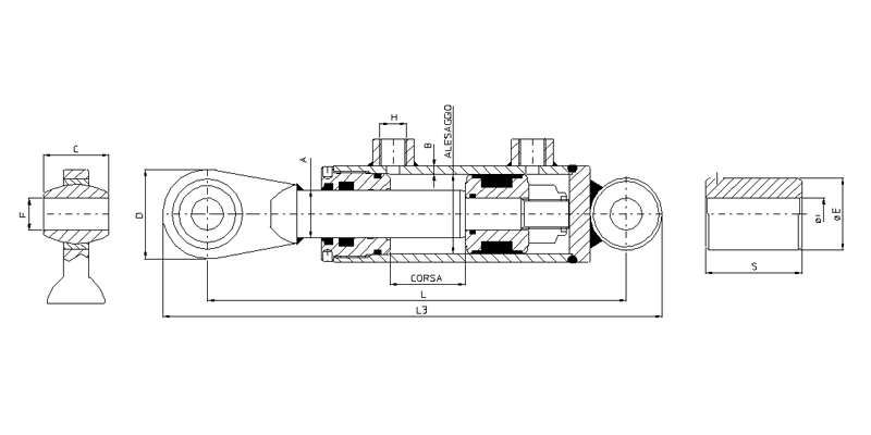 vérin standard double effet CSSB